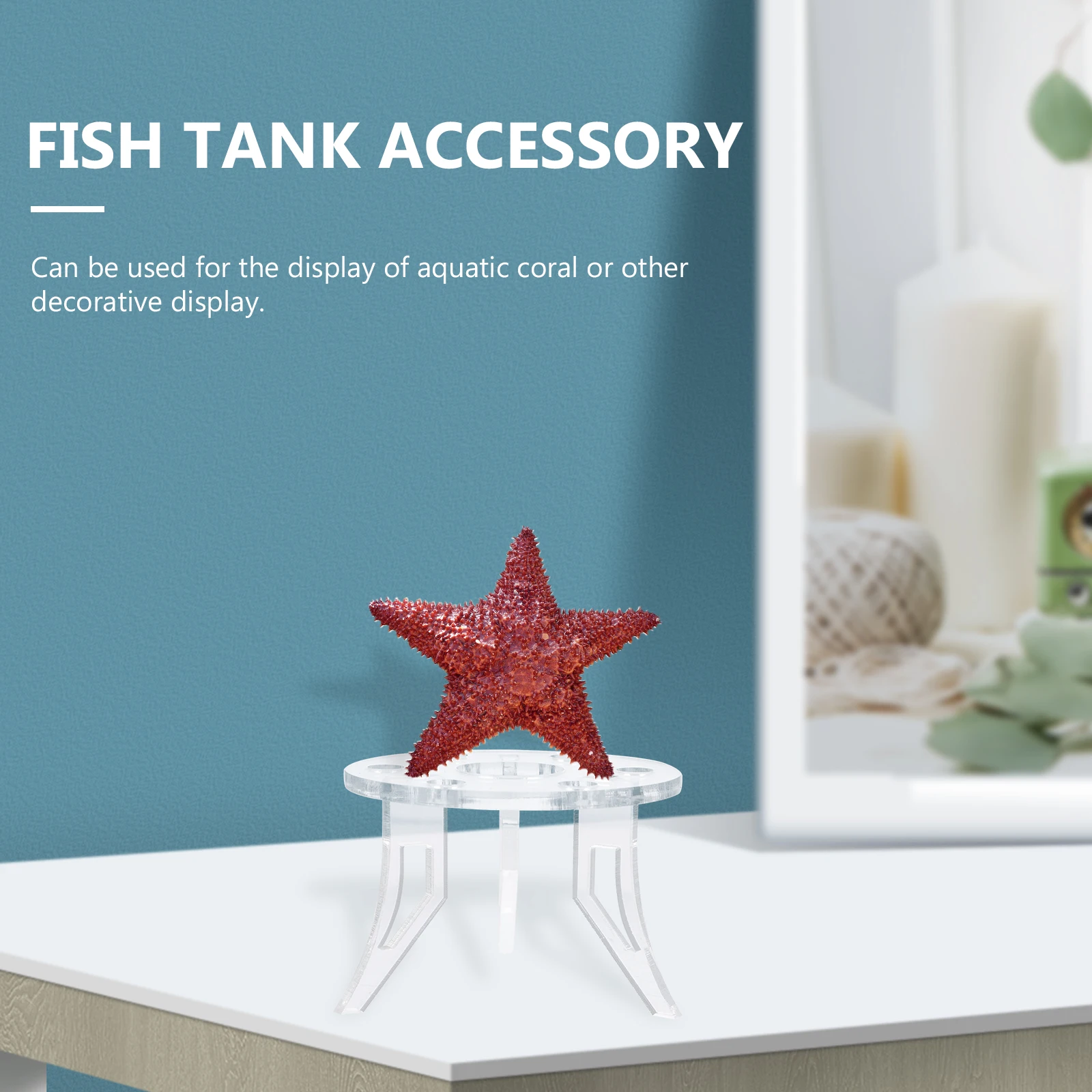 

Holes White 6.5cm Mount Fish Tank Accessory Fish Coral Base Tank Accessories Aquarium Decorations Coral Base