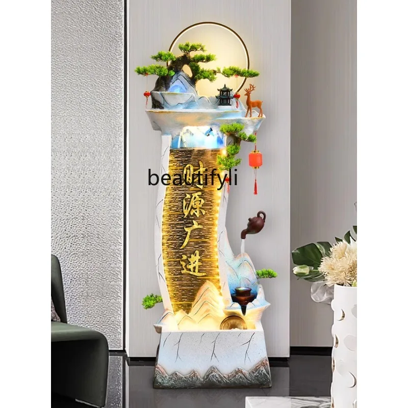 

Chinese-Style Water Teapot Decoration Circulating Water Living Room Entrance Landscape Decoration Humidifier