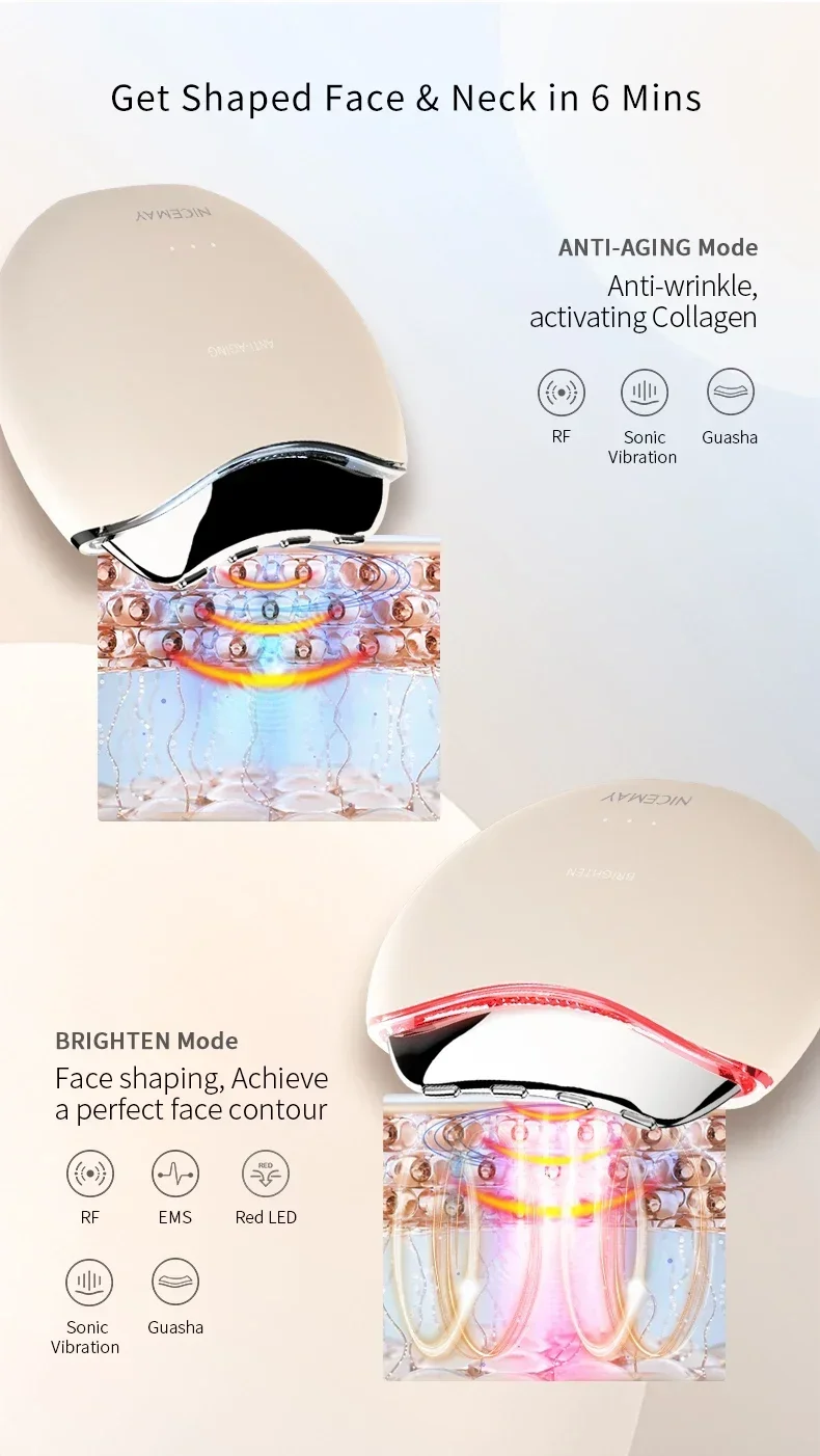 Nowe urządzenie RF do twarzy Częstotliwość radiowa przyrząd kosmetyczny photonowy przeciwstarzeniowy lifting twarzy RF urządzenie kosmetyczne