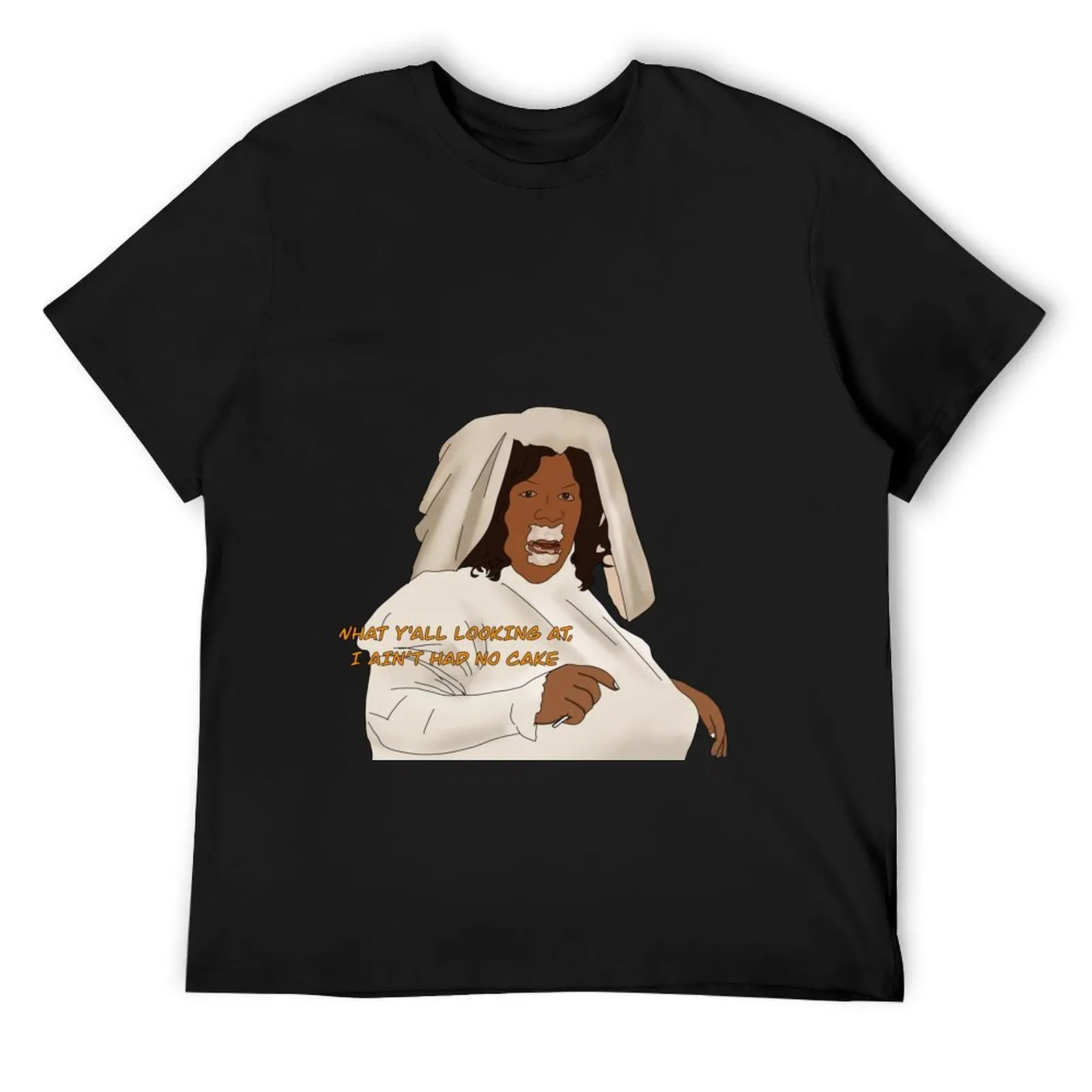 

Norbit - What y'all looking at, i ain't had no cake Футболка винтажные футболки баскетбольные футболки с рисунком роскошная мужская одежда