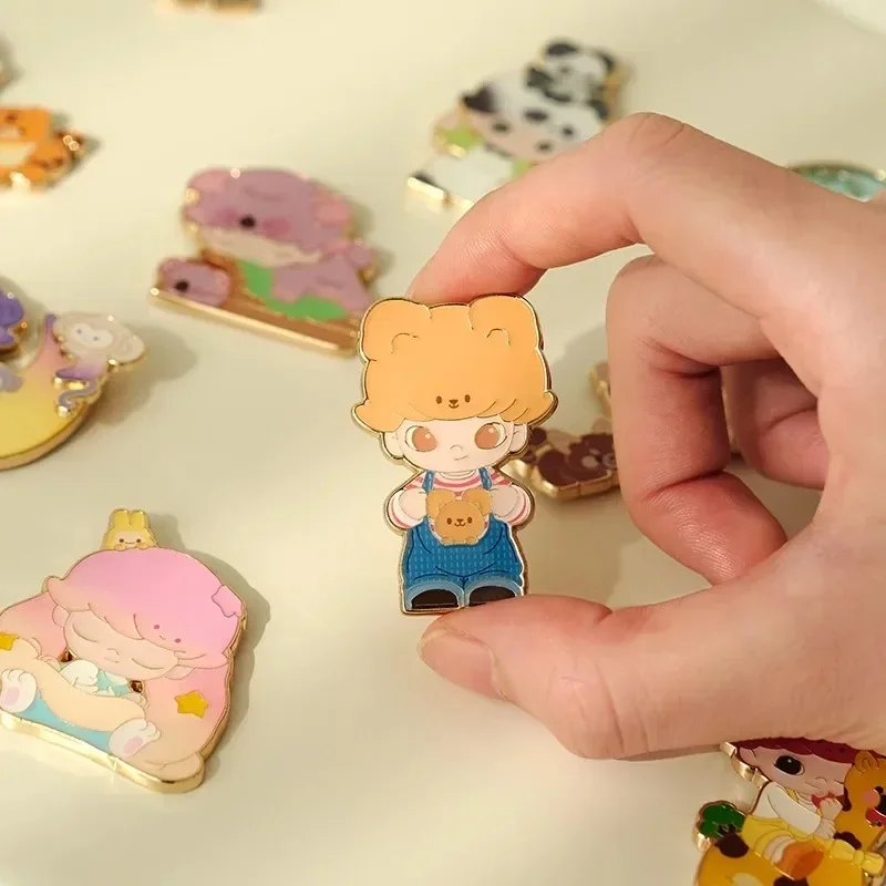 POP MART Dimoo Animal Kingdom Series - Badge Blind Box Guess Bag Original Toys Doll Cute Anime Figure Ornaments