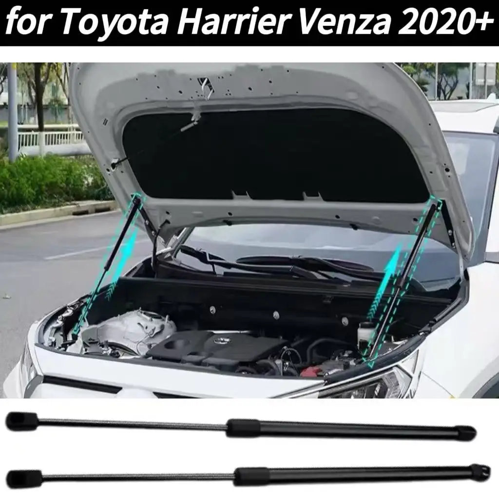 

2PCS Front Hood Gas Struts for Toyota Harrier Venza XU80 2020-2026 Bonnet Lift Support Shock Absorber