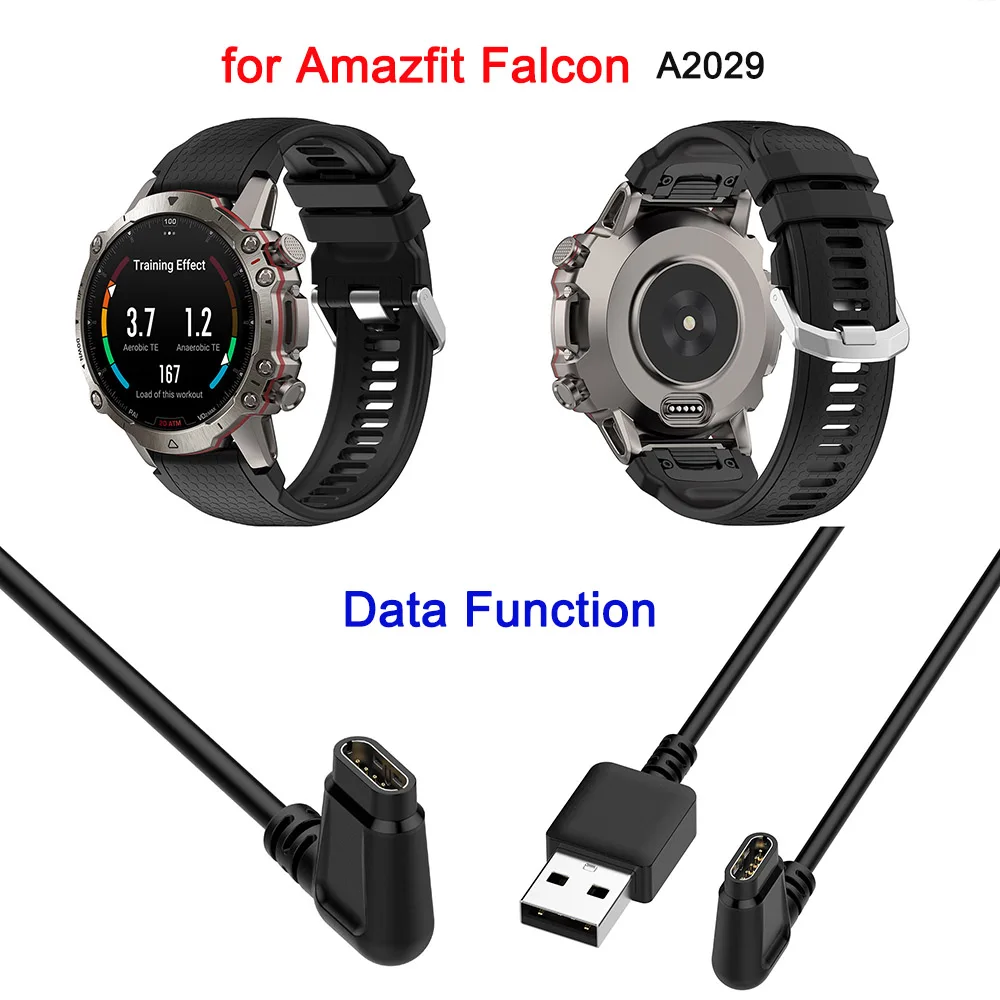 

A2029 Charging Cable for Amazfit Falcon Smartwatch Charger USB Cord Replacement with Data Transfer Function