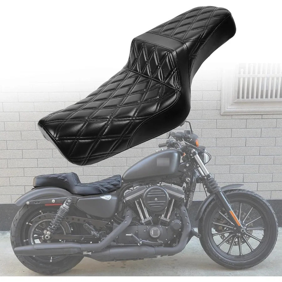 مقاعد الدراجة النارية تناسب مقعد سبورتستر لهارلي XL883N سبورتستر 883 1200X48 Iron883 2004-2006&2010-2022 ثمانية وأربعين وسبعين