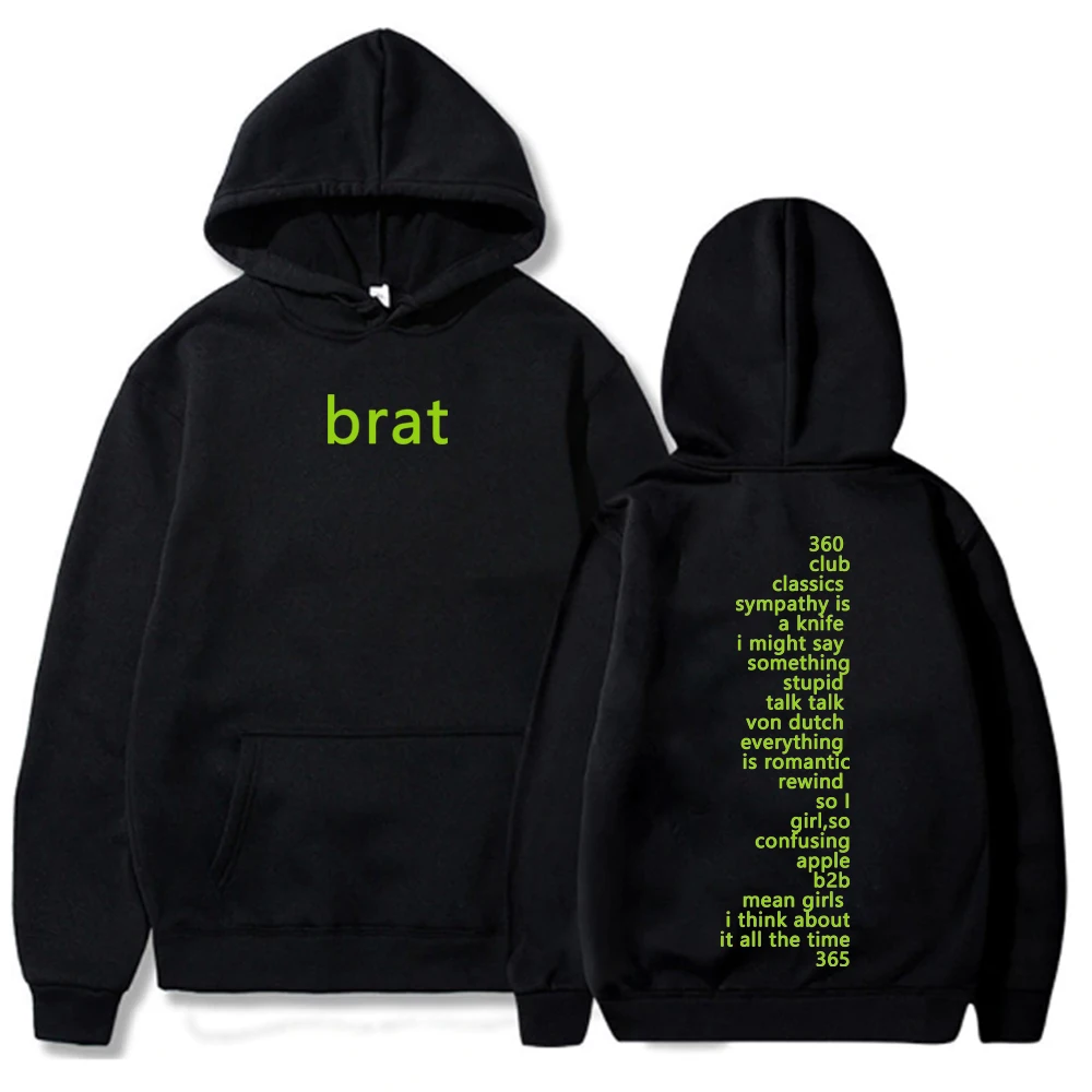 Charli XCX 2024 Tour Hoodies Hip Hop Sweatshirts Charli Xcx with Special Guest Shygirl Merch Hoodie Pullover