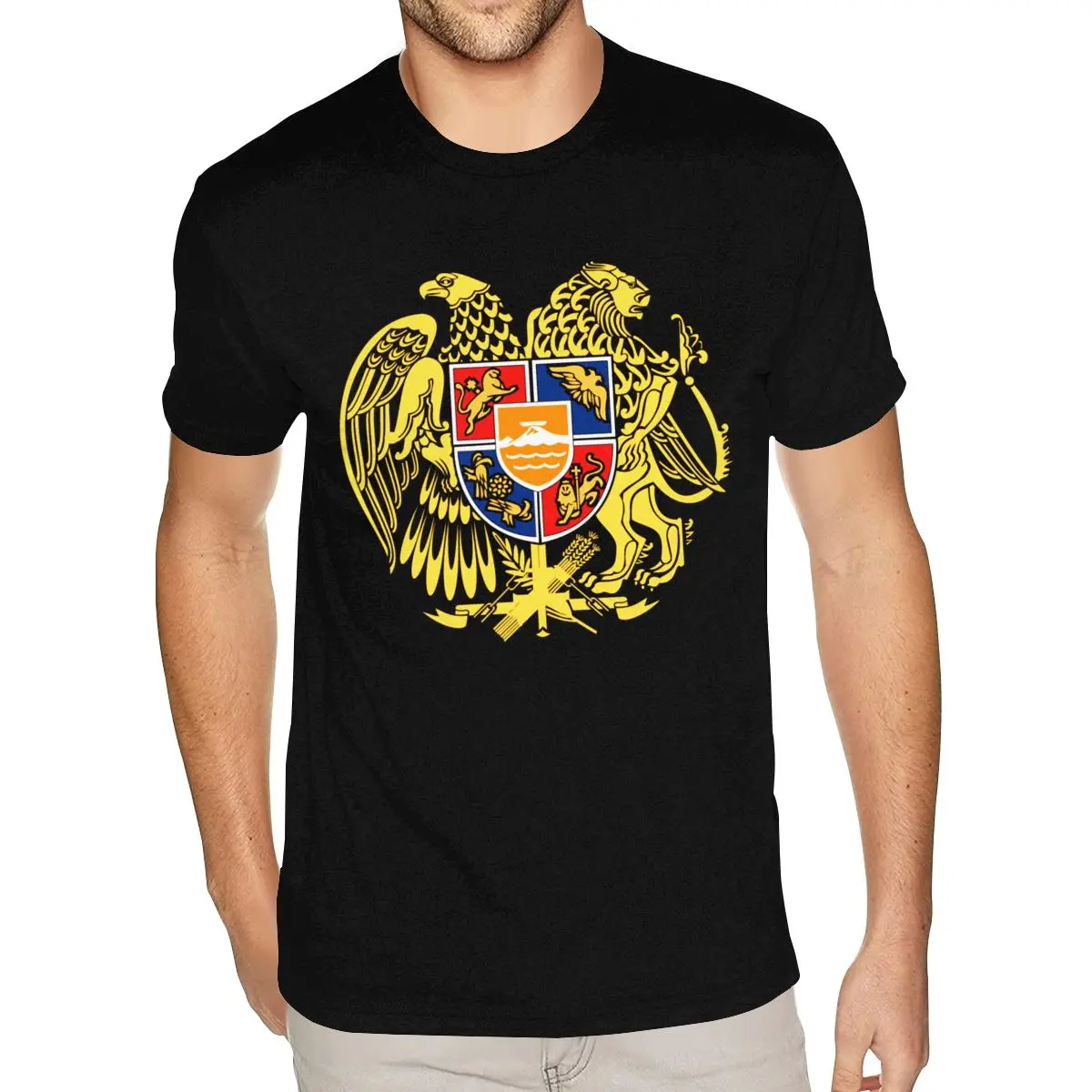 

Распродажа футболки ARMENIA из органического хлопка с короткими рукавами и круглым вырезом для вашей футболки S