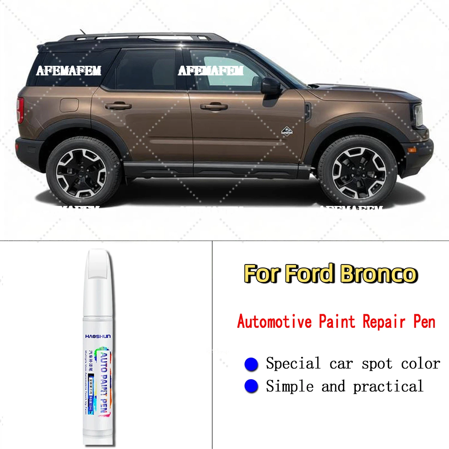 For Ford Bronco Professional Paint Touch Up Pen Restores Original Factory Paint Finish Enhances Gloss & Car Shine Effectively