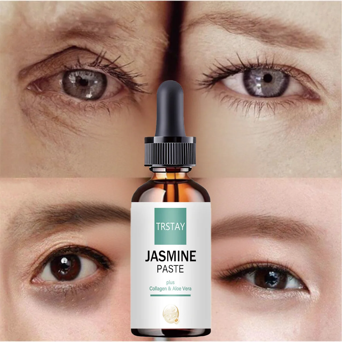 

TRSTAY Eye Essence Жасмин Коллаген Алоэ Вера Уход за кожей для мам и детей Сыворотка для глаз для беременных и беременных
