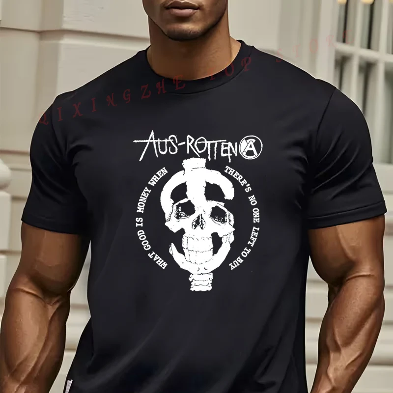 

Men's Oversized T-Shirt With A-Z Alphabet Letter Print O-neck Short Sleeve Casual Top
