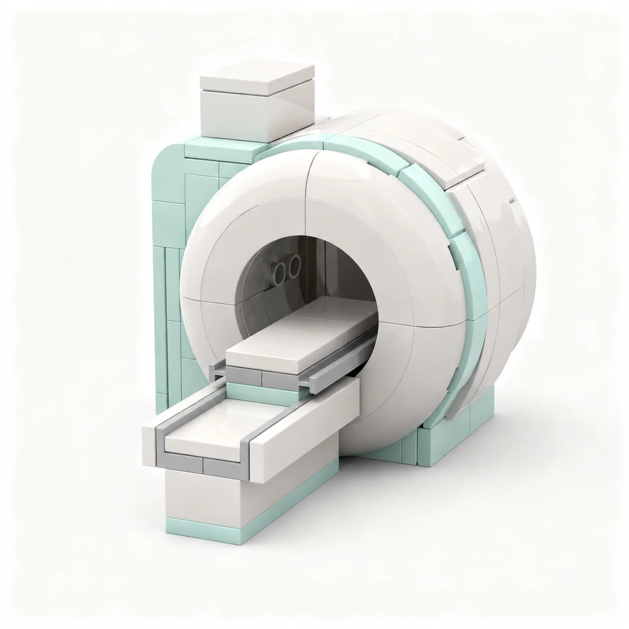 270pcs MOC City Hospital MRI Scanner Model Building Blocks Construction Christmas Gift Toy Brick Assemble 3D Education Craft