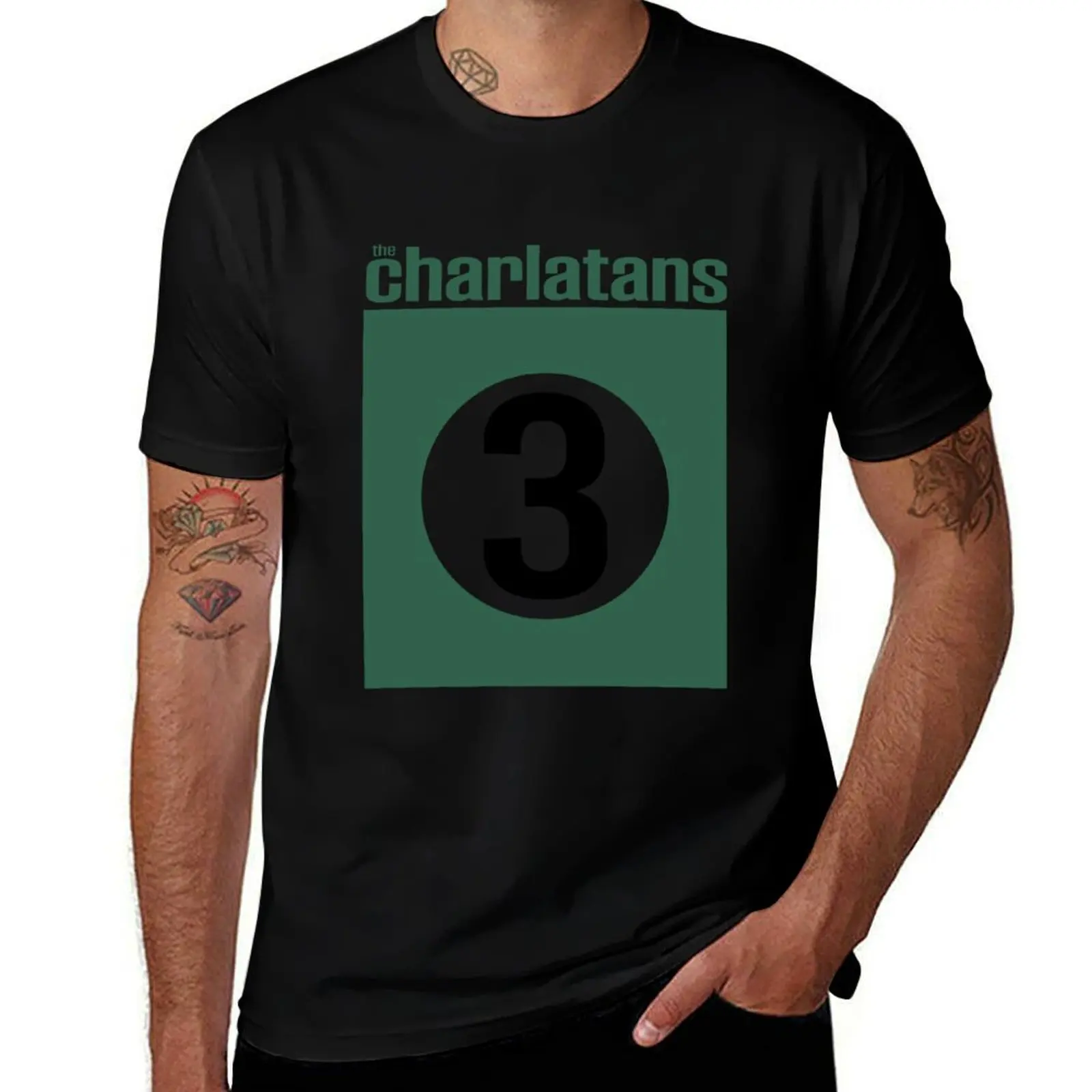 

Charlatans 3 T-Shirt Casual All Match Tee Shirt for Men
