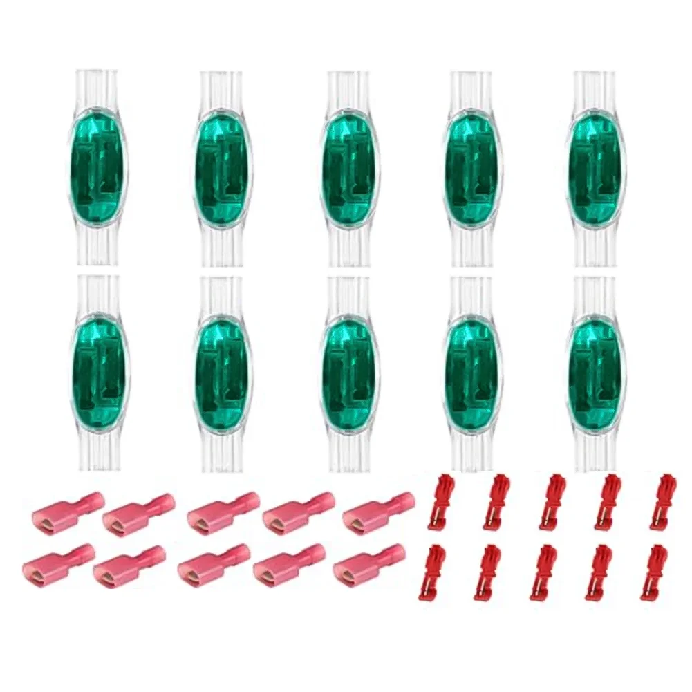 

Outdoor Waterproof Connectors with 10 Clamps for Robotic Lawn Mowers Perfect for Extending Charging Station Cables
