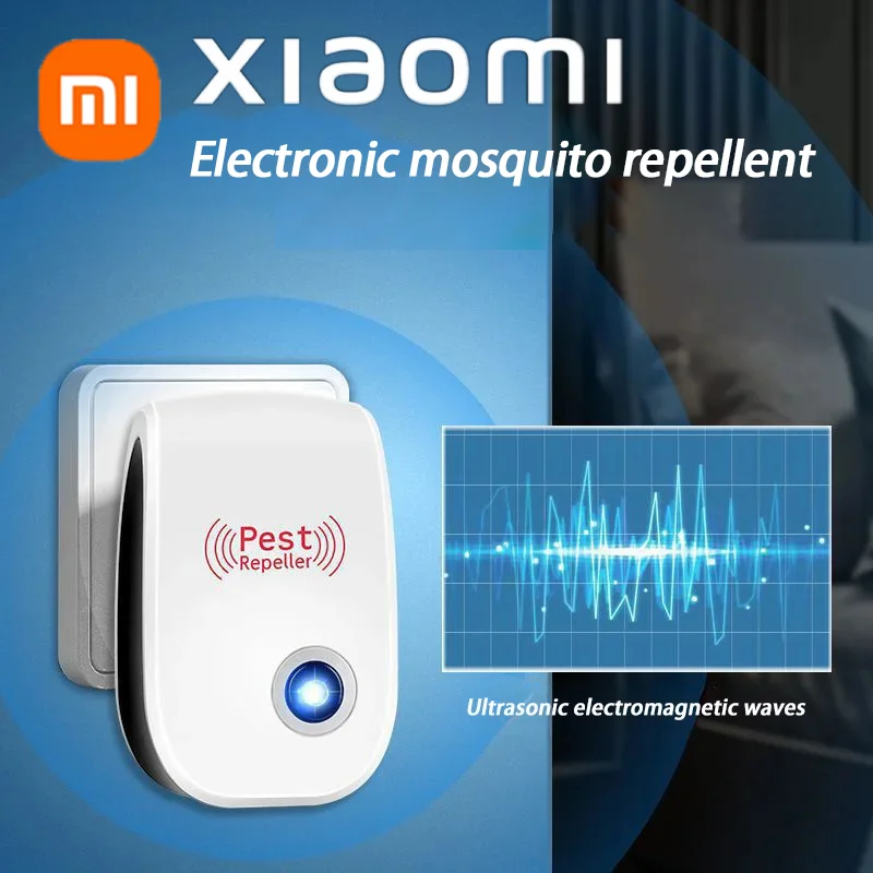 Xiaomi MIJIA-repelente ultrasónico de plagas, Exterminador de plagas de ratón, cucarachas, mosquitos e insectos, esencial efectivo para el hogar,