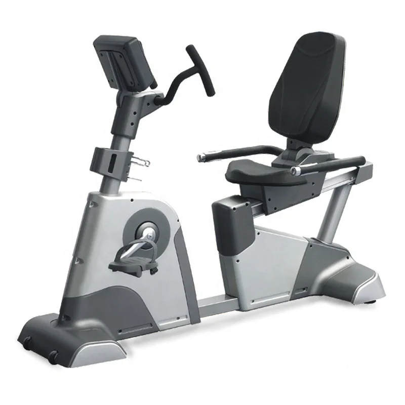 Commercial Gym Fitness Equipment Cardio Magnetic Control Horizontal Self-generating Electricity Exercise Recumbent Bike