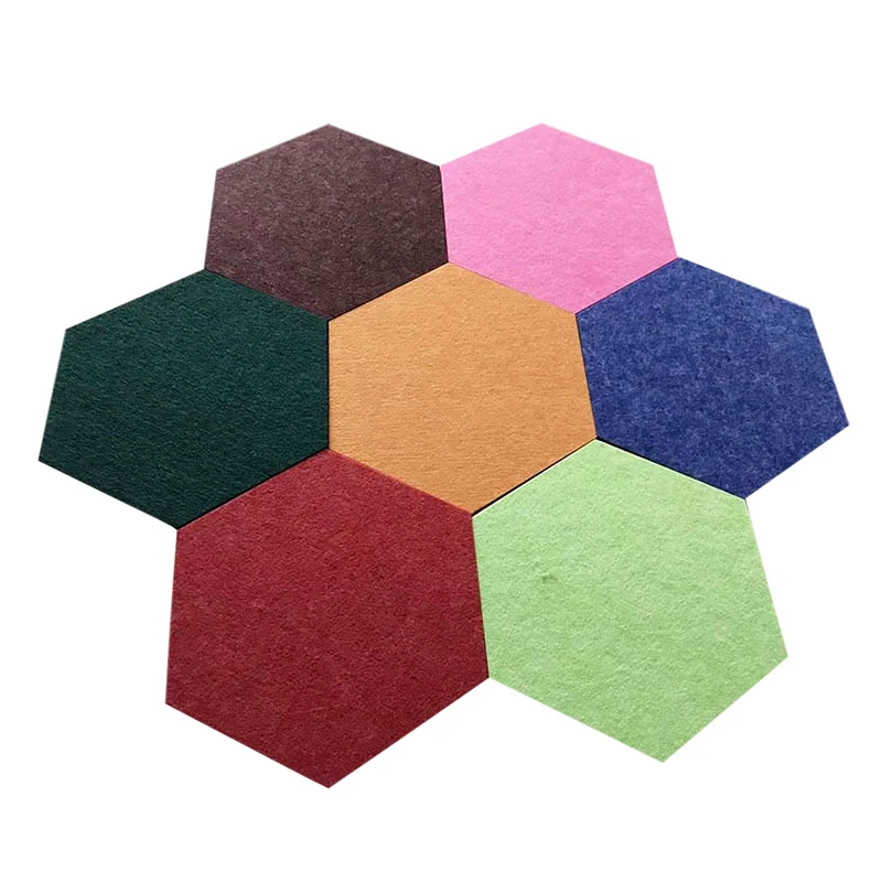 Pannelli murali fonoassorbenti esagonali da 6 pezzi Camera da letto Isolamento acustico Pannelli fonoassorbenti Decor Pannello di assorbimento acustico