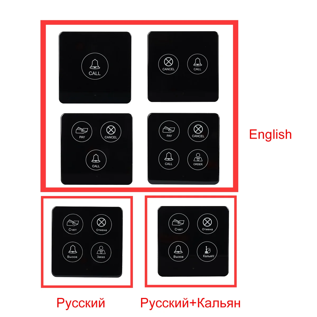 Retekess TD033 Call Buttons Transmitter For Restaurant Wireless Waiter Pager Calling System Hookah Cafe Bar Club Hotel Clinic