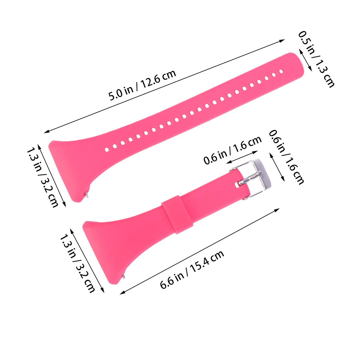 Pink Plastic Replacement Watch Band Durable Stylish Compatible Ft4 Ft7 Quick Release Wristband Plastic Watchband