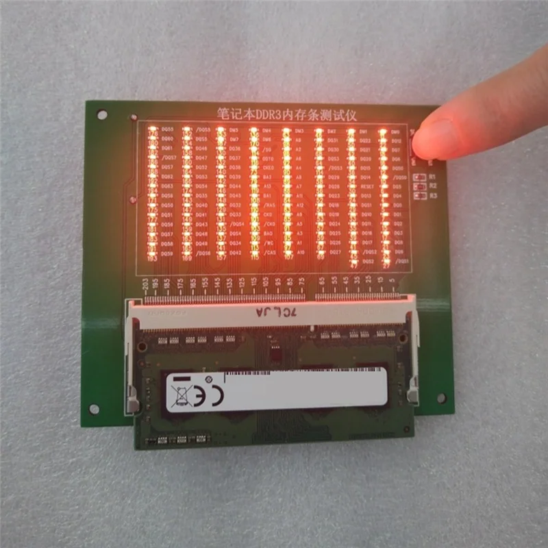 

DDR3 тестер карты памяти ноутбука, инструмент обнаружения, внешний с подсветкой, оборудование для ремонта материнской платы компьютера