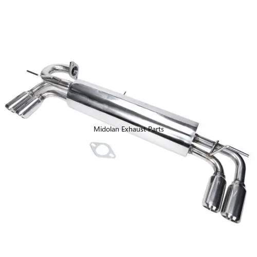 Tubo de escape Catback trasero de eje, punta de silenciador doble de 2 "para Toyota MR2 W10 SW 4A-GE 1985-1989