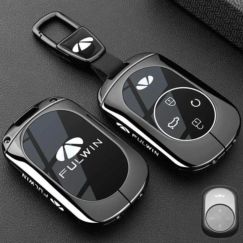 Key Fob Cover with Chain for 2026 Chery Fengyun T11 Premium Protective Case & Keyring Holder