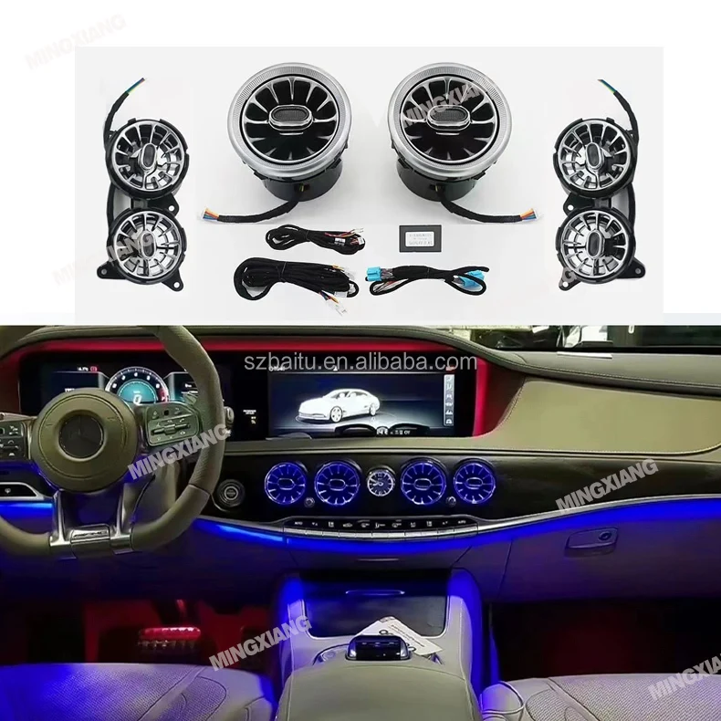 

Car Interior Turbine Air Vent Atmosphere Light Ambient Light For Mercedes-Benz W222 Ambient Lighting