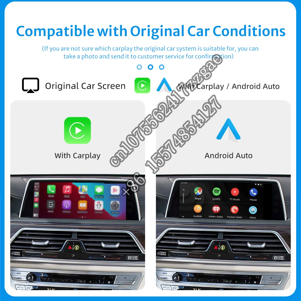 Wireless CarPlay Module  System Android Auto Interface for  EVO X1 F49 X2  F39