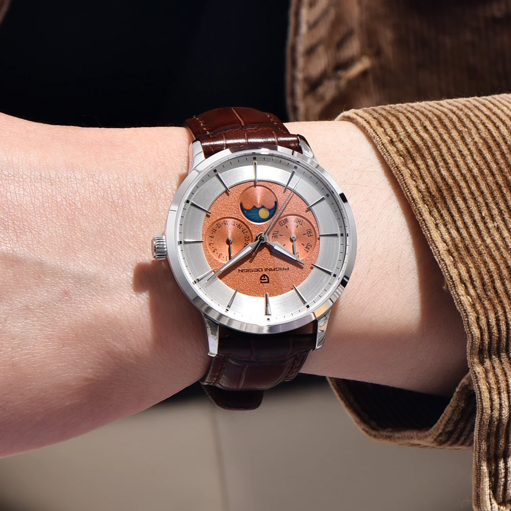 パガーニデザイン 1795 高級クォーツ腕時計 メンズ ブランド カレンダー 曜日表示 夜光 防水 スポーツ ファッション腕時計 reloj hombre