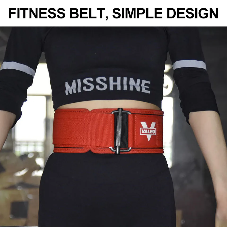 LOODGEEL Quick Locking Weightlifting Belt Adjustable Nylon Gym Workout Belt Men Women Deadlifting Squatting Lifting Back Support