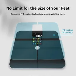 Digital Body Fat Scales, Human Body Scale, Smart TFT Color Screen, Heart Rate, Precise and Professional Smart body Weight Scale