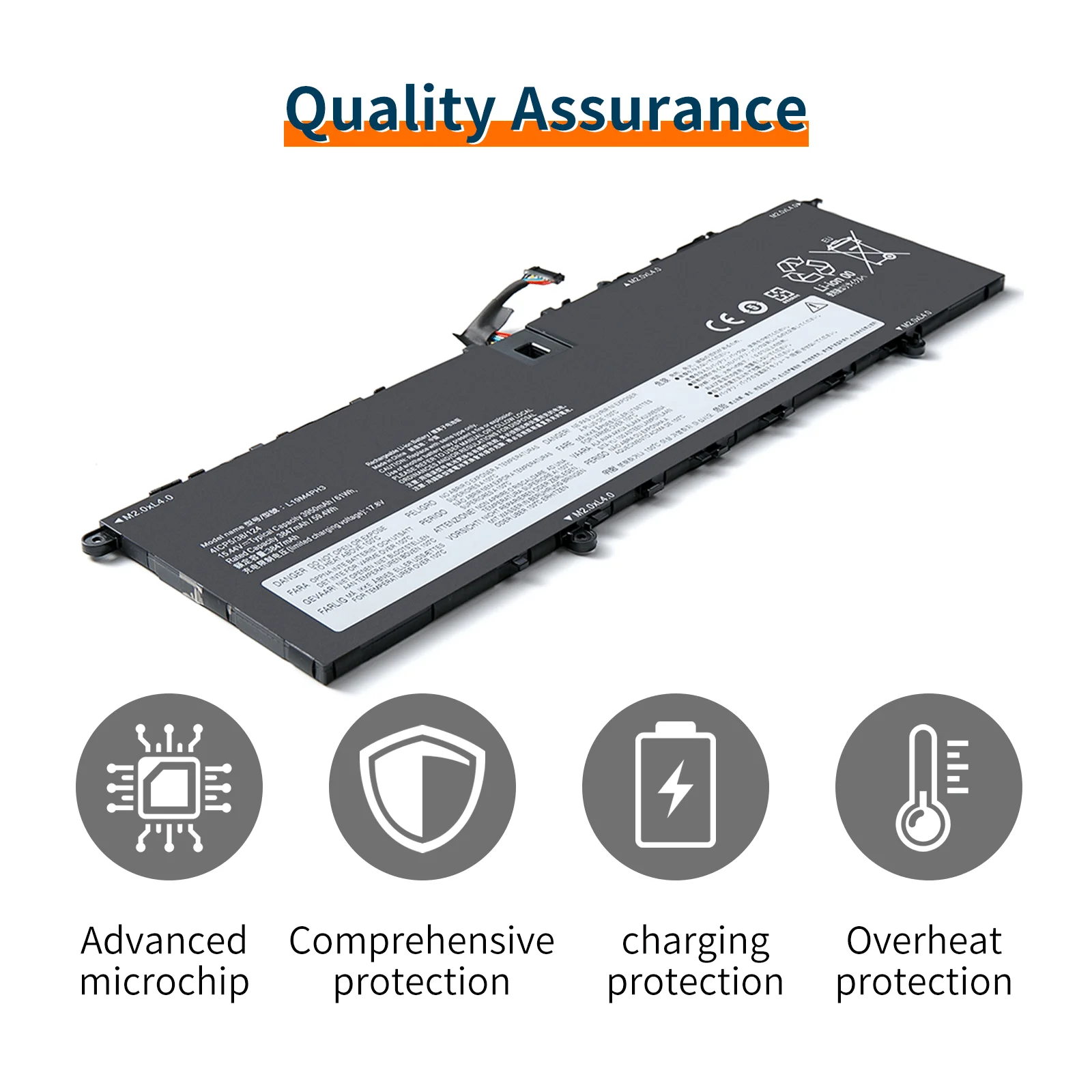 Baterai Laptop L19M4PH3 untuk Lenovo Ideapad Yoga Slim 7 Pro-14ARH5 Pro-14ITL5 Seri L19D4PH3 L19C4PH3 SB10Z49515 61WH