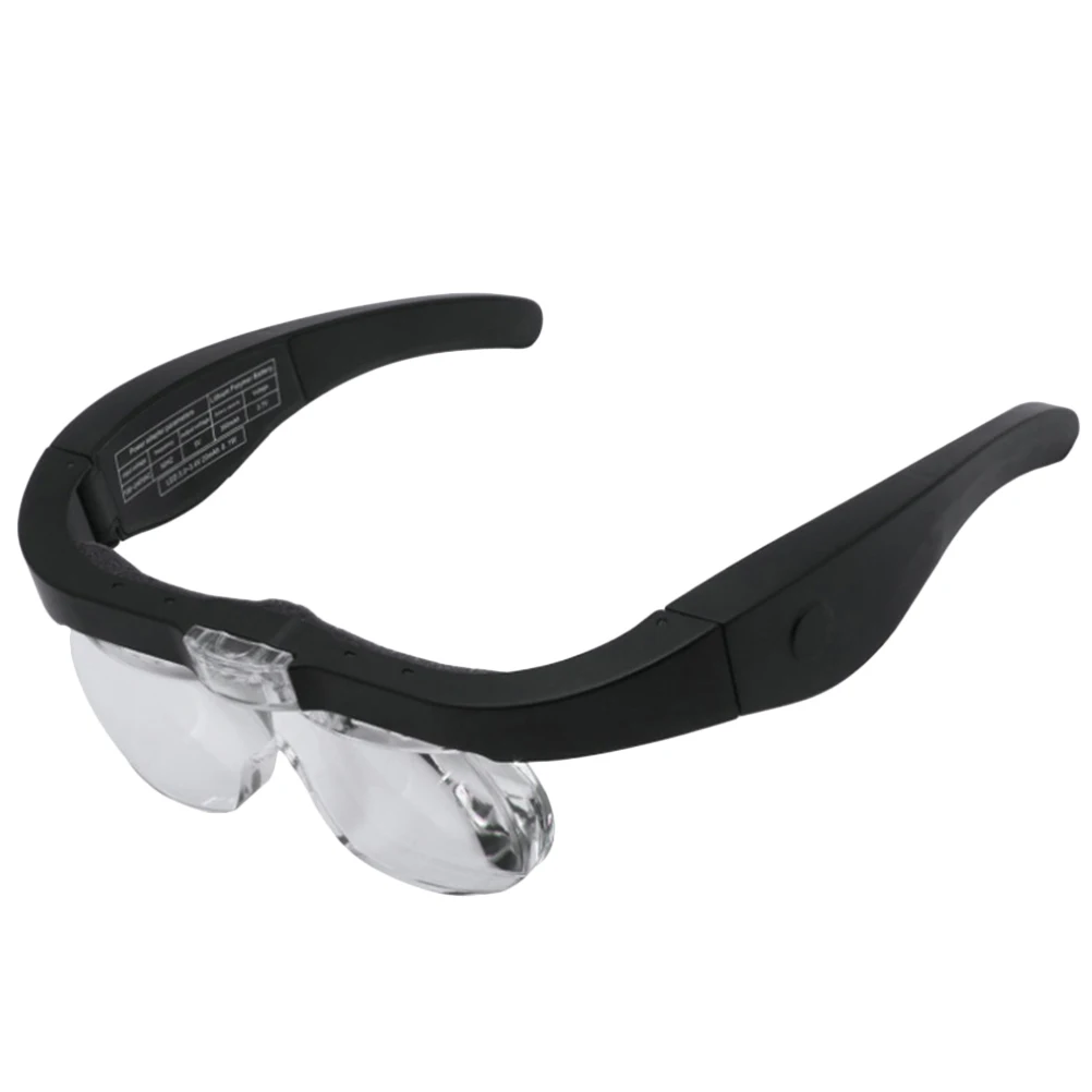 

LED s Light Magnifier Head Mounted Glasses Mirror H Magnifier Portable Reading Book Newspaper Craft