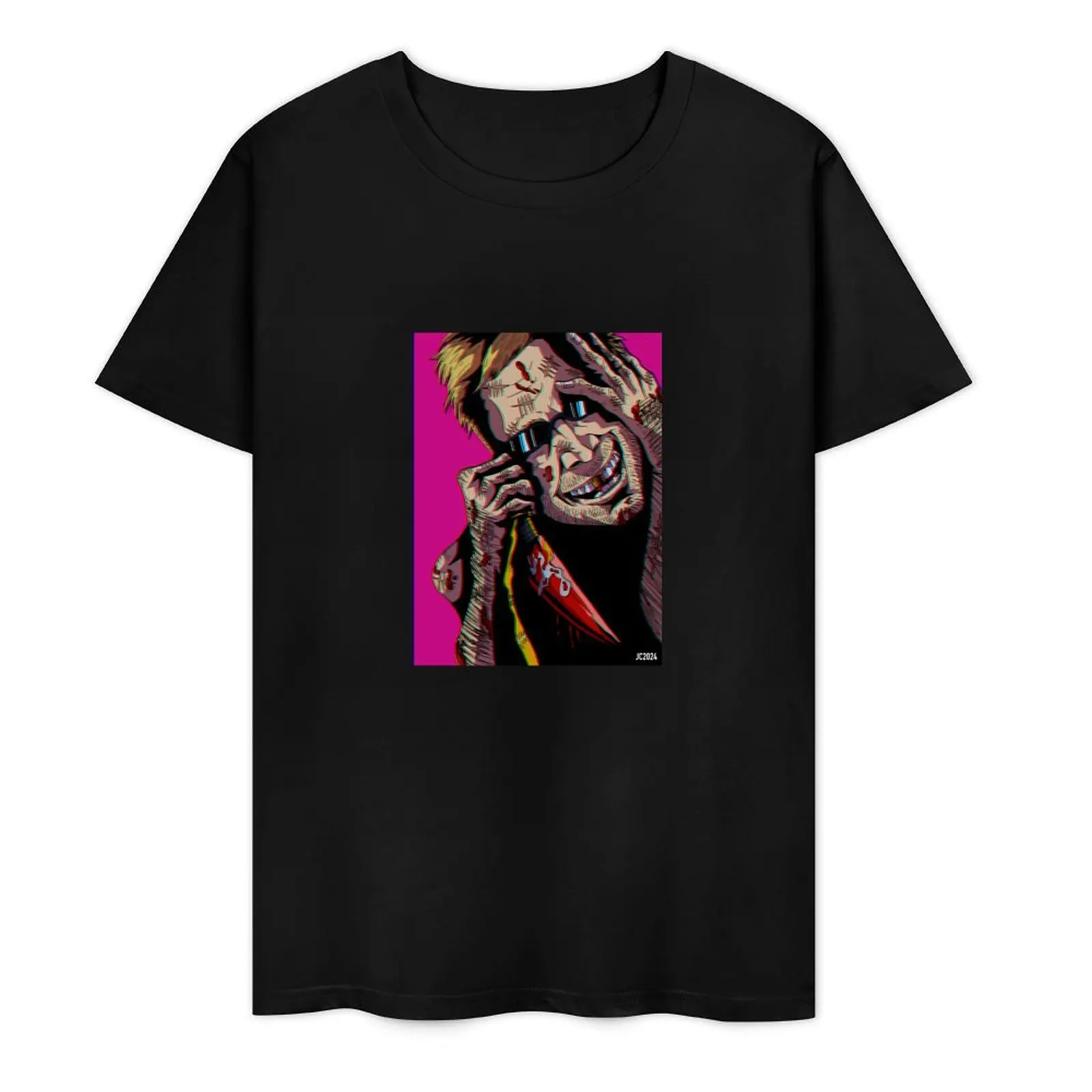 

Victor Zsasz Zombie World portrait (digital) T-Shirt cute clothes anime t shirts customs design your own men t shirt