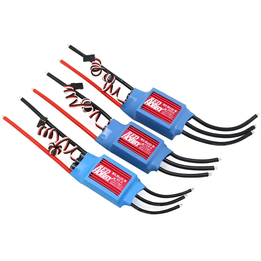 RedHobby BLHeli-S 80A 120A 200A 2-7S ESC Brushless Speed Control With 6V 5A UBEC For RC Airplane Helicopter Multirotor