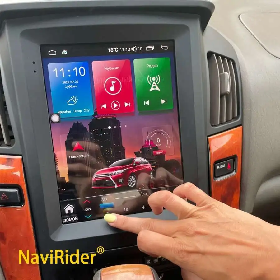 Para Lexus RX300 para Toyota Harrier 1998 1997-2003 Radio de coche Android 14 pantalla 256GB reproductor de vídeo Multimedia navegación GPS 2 Din