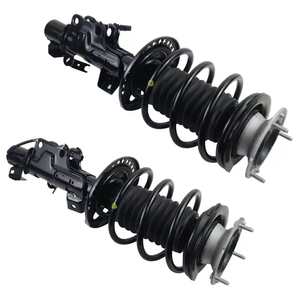 Pair Left+Right Front Shock Absorber Assys for Cadillac CTS w/ Electric 2014-20