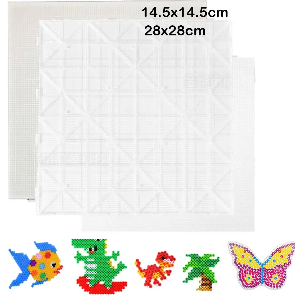 Square Fuse Beads Pegboards Handmade Crafts Decor DIY Make Puzzle Perler Hama Beads Heat Resistant 52*52 Pins/104x104 Pins