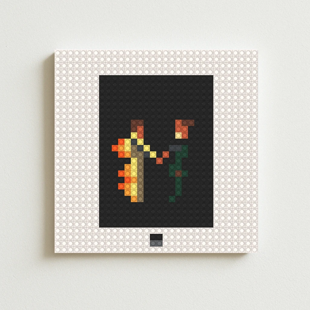 

Metro Boomin HEROES & VILLAINS Album Cover DIY Pixel Mosaic Brick Art Poster Hip Hop Rap Trap Music Gift Home Wall Decor