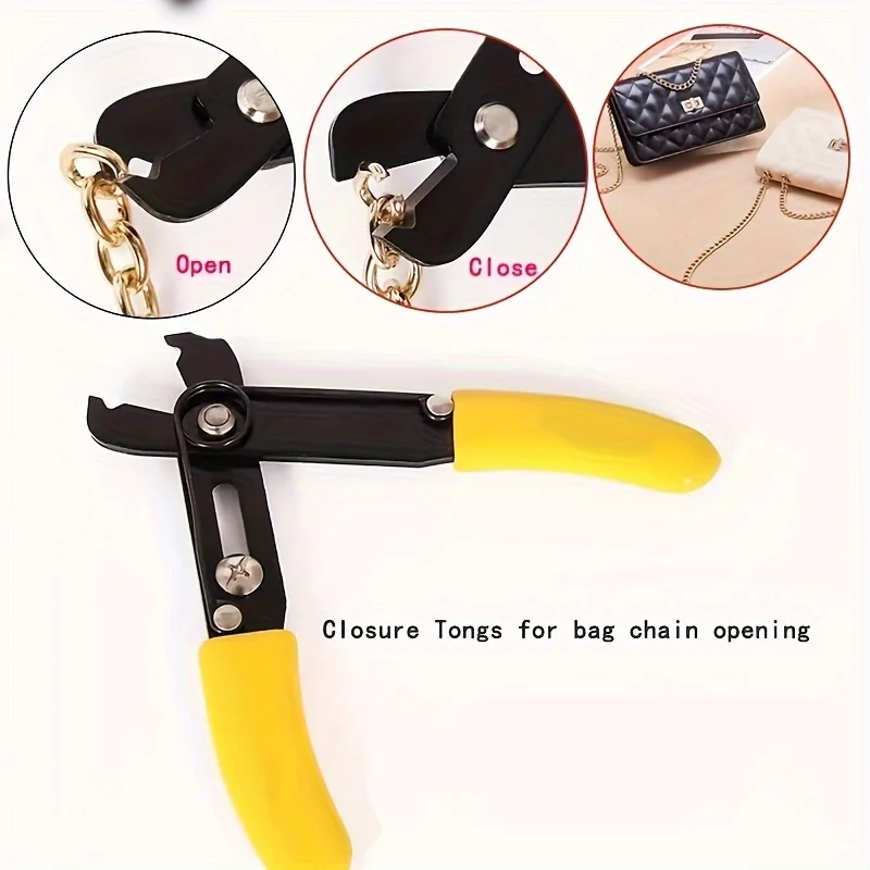 

Jewelry Chain Clamp Pliers - Riveting Tool, DIY Chain Cutter & Opener, Adjustable Toothless Pliers for Jewelry Making 2030