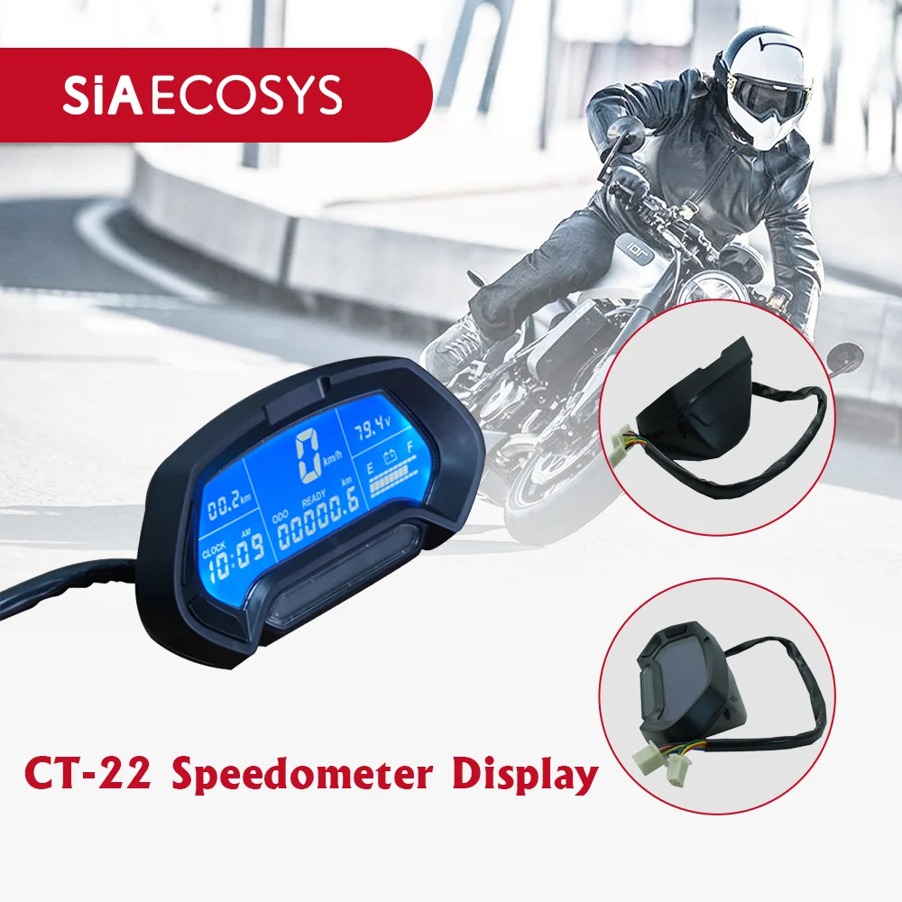 

Цифровой программируемый тахометр CT-22 для электромотоциклов, универсальный, 48В-144В, с дисплеем, со склада в США