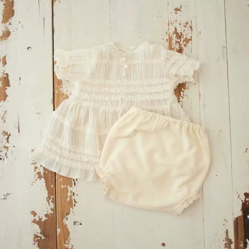 Baby Outfit Dress  Newborn Photography Props Lace Dress and Headband  Photoshoot Clothing