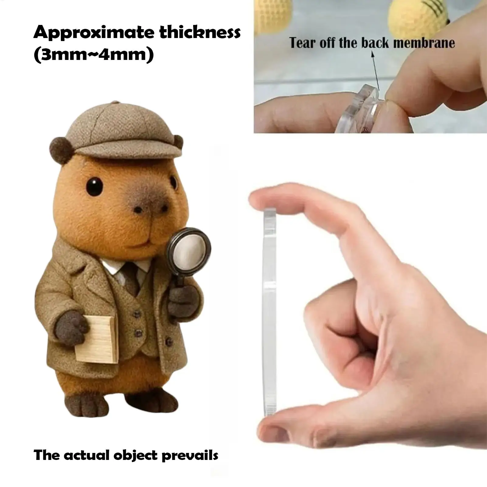 Christmas Advent Capybara 2D Acrylic Decoration 24 Days Holiday Capybara Ornament Countdown Calendar for Home Christmas Tree Car