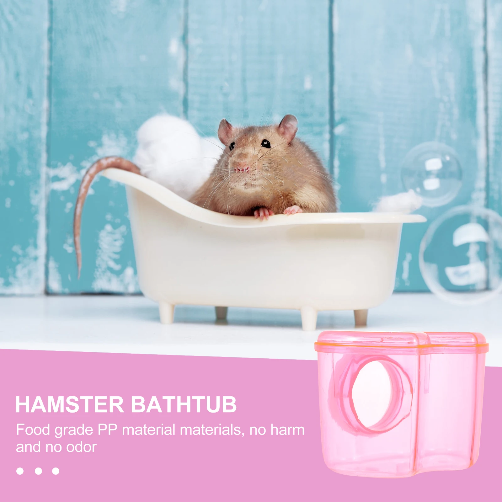 

Pet Hamster Bathroom Sand Bath Tub Smooth Edges Safe for Pets Portable Lightweight Acrylic Hamster Bathtub Sand Bath Container