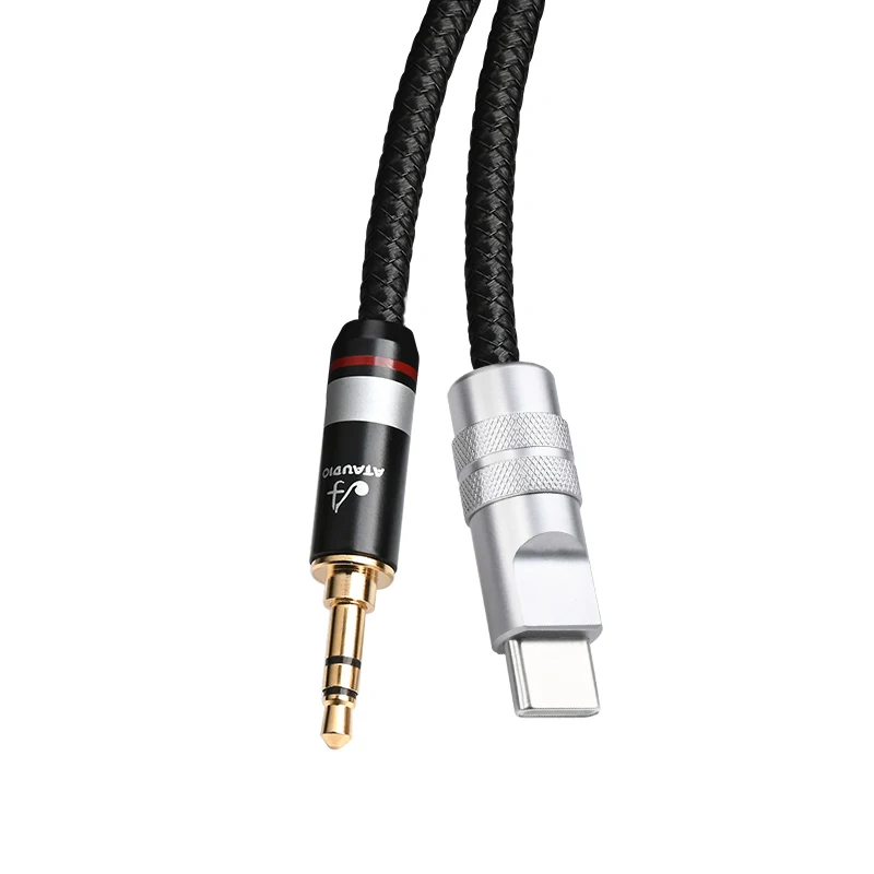 ATAUDIO HIFI Usb Type C To 3.5mm Aux Audio Cable Headset Speaker Headphone Jack Adapter Car Aux