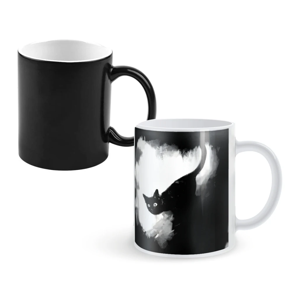 

JumpCoffee Mugs And Mug Creative Color Change Tea Cup Ceramic Milk Cups Novelty Gifts