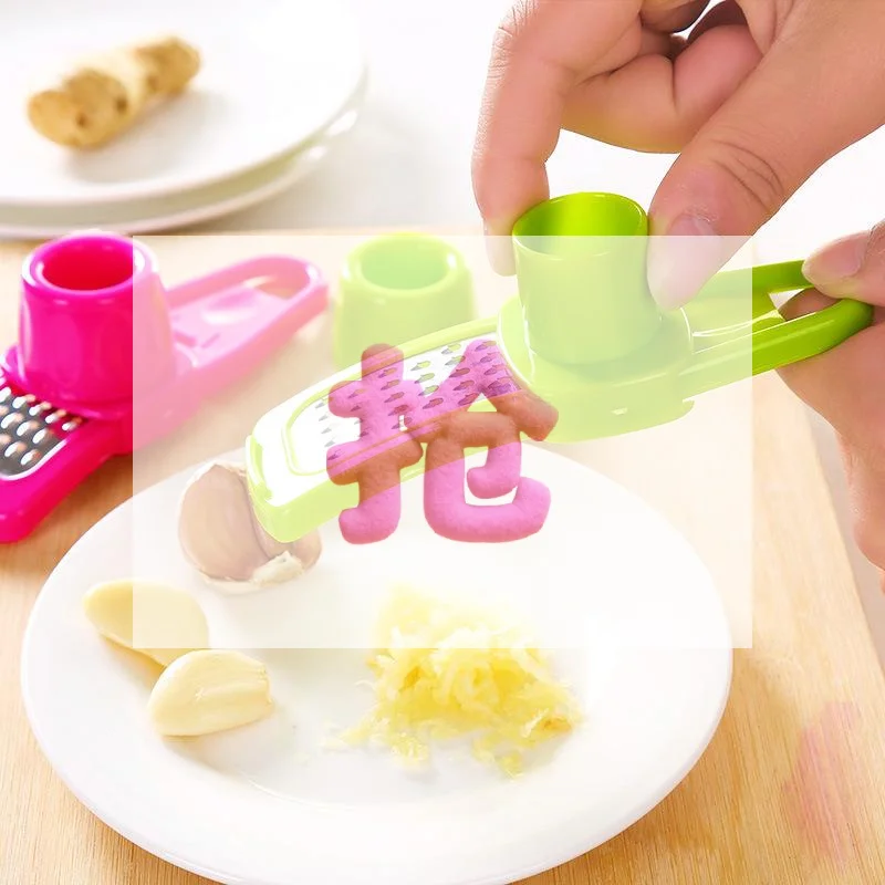 Mini Garlic Press Grinder Multi-Functional Manual Ginger Garlic Grinding Grater Cutter Garlic Peeler Kitchen Tools Gadgets