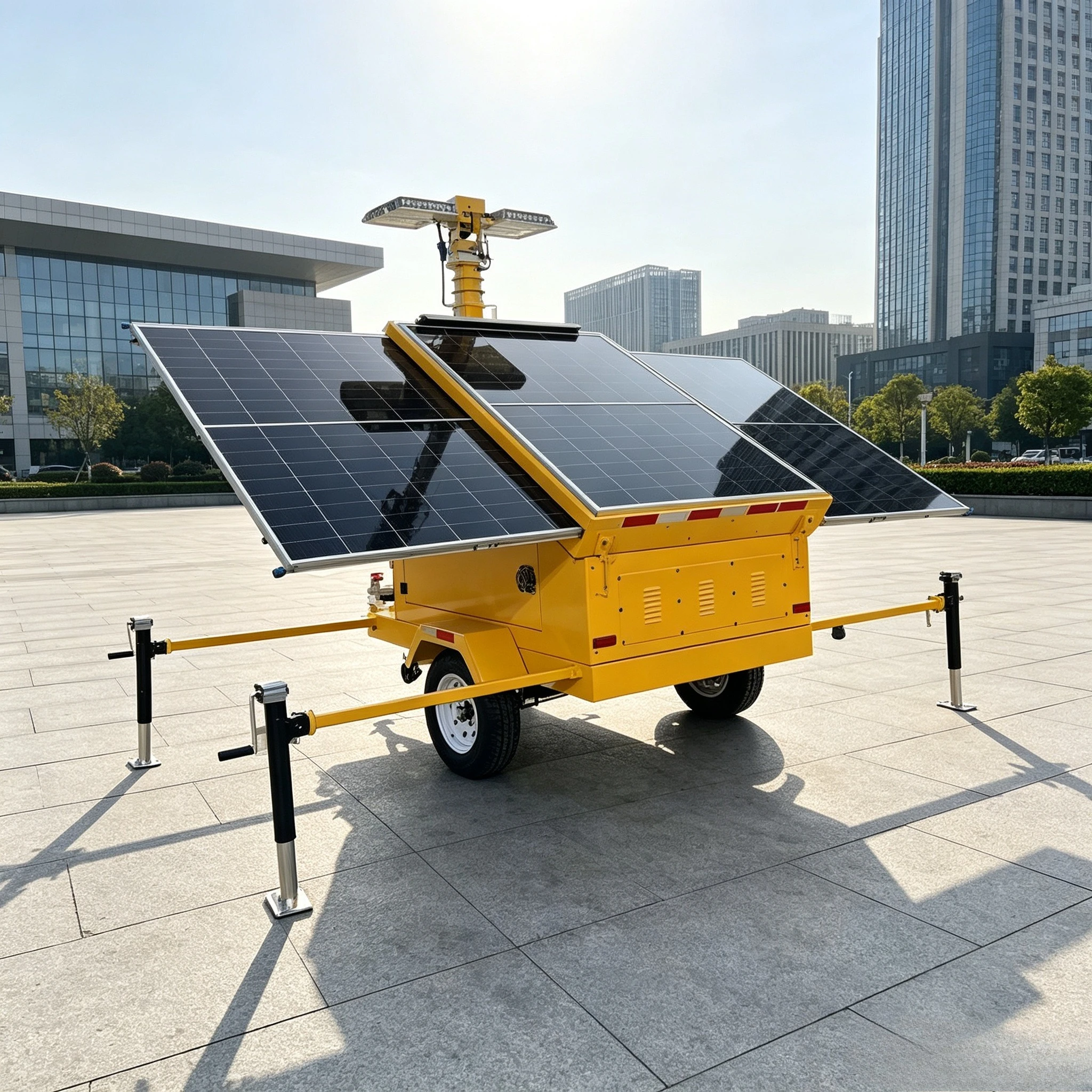 Outdoor Lighting Jobs - Güneş Enerjili Mobil Aydınlatma Kulesi Gözetim