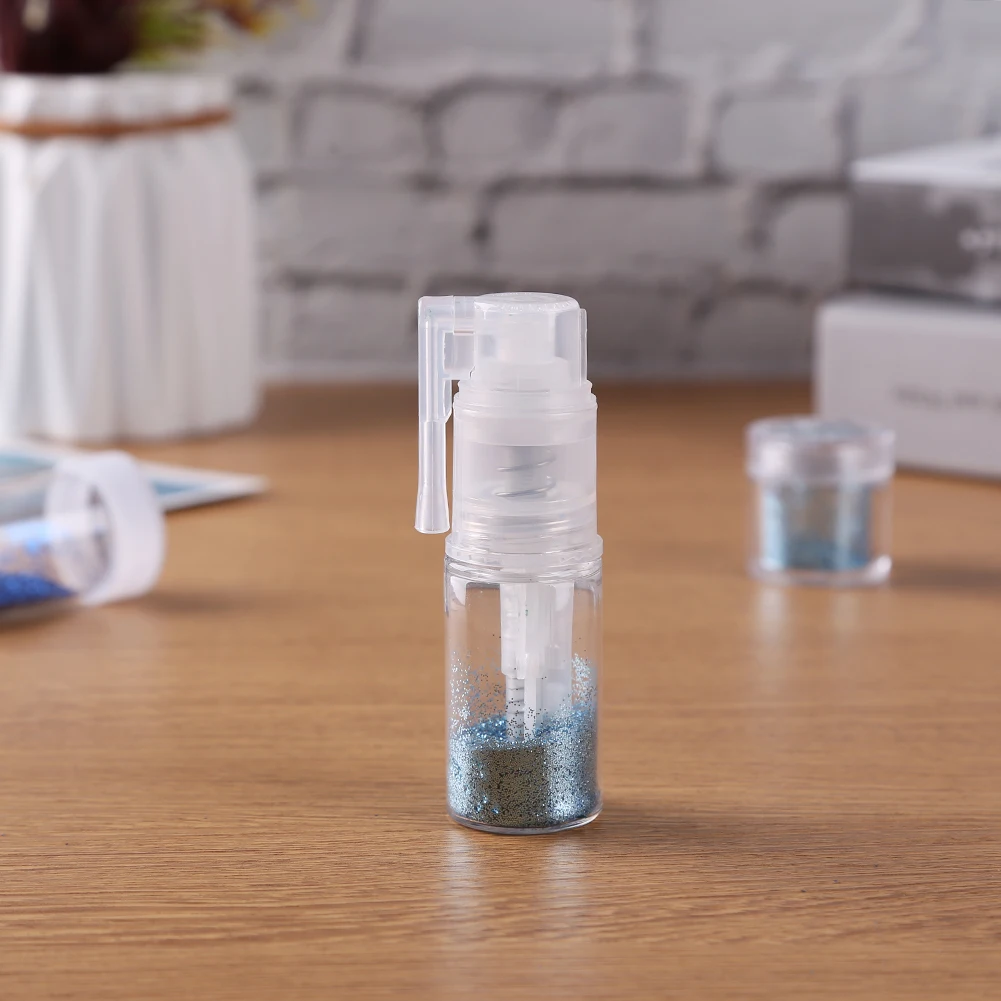 14/35ML Powder Spray Bottle Travel Spray Bottle Container Multi-Purpose Craft Glitter Spray Bottle Empty Clear Spray Bottle