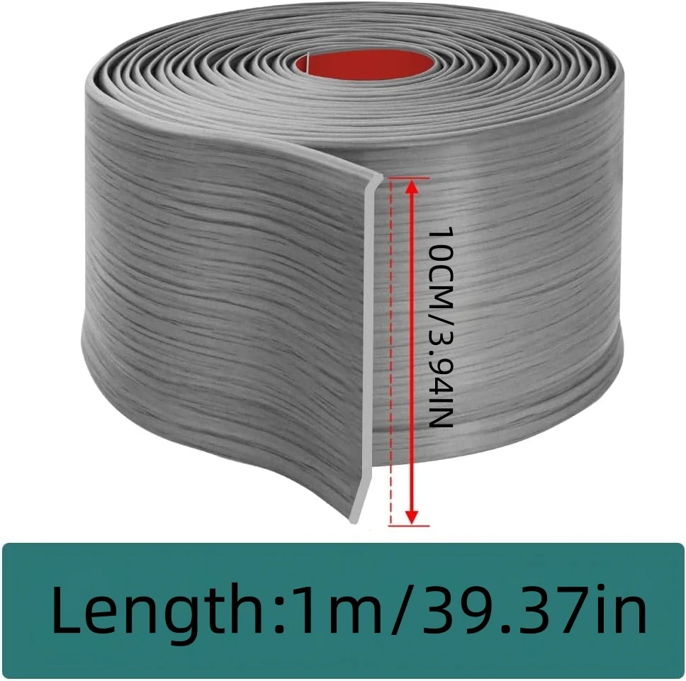 1PC Baseboard Molding Trim  Self-Adhesiv Peel and Stick Baseboard Trim Cove Base Molding Trim for Home Office Floor Walls