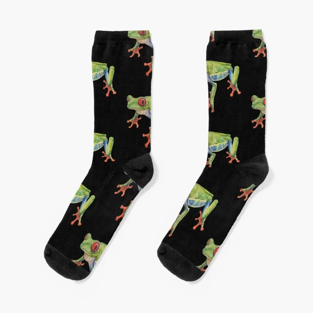 

Red Eyed Tree Frog Socks sports stockings summer Women's Socks Men's