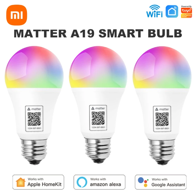 

Xiaomi Smart Led Light Bulb 15W E27 Smart Lamp 85-265V RGBCW Dimmable Lamps Cozylife APP Works With Alexa Google Home Yandex